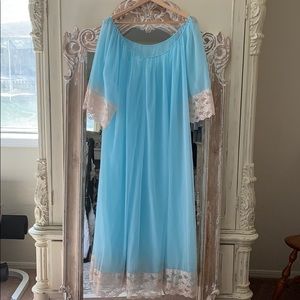 Vintage baby blue sheer nightgown
